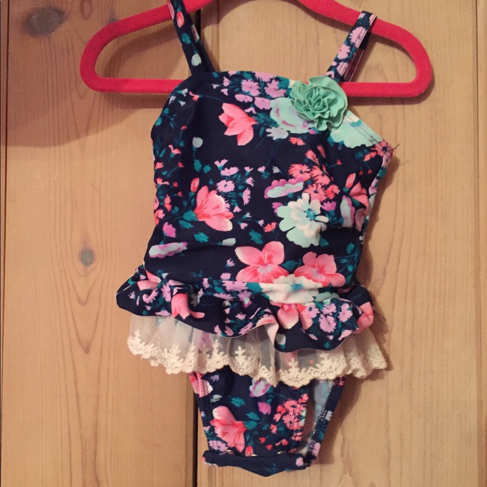 Baby girls one piece swimsuit. Sz 18m